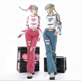 Teased Gemini Radio Lolita Girl Lolita T-Coat Pants Set 7046