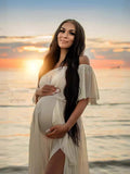 Women Chiffon Dress Skirt Pregnant Women Take Pictures Of Flowing Chiffon Skirt Maternity