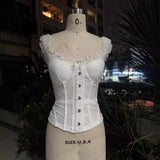 Sexy Pure Lust Lace Splicing Fish Bone To Close Thin Breast Slings Slings Set Two Sets