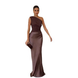 New Women's Round-Neck Sleeveless Pure Temperament Fashion Dress Collar Dress Dress Woman HZ0628