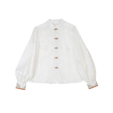 Goldfish Fireworks Chinese Wind Improvement Han Elements Women's Blouse Vest Skirt 8888