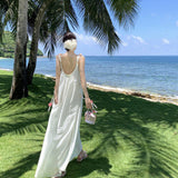 Suspension Dress Women's Summer 2024 New Small Design Sensational Tea-Smited Long Dress