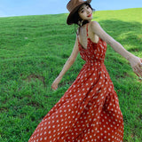 Bo Oat Hanging Dress Xinjiang Tourism Wearing Retro Dress Holiday Dress Woman Summer