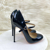 Head With Fine Heel High Heels OL Professional Work Shoes Soft Leather Comfortable Single Shoe Shallow Mouth High Quality Shoes