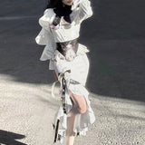 Teased Original Ring Door Lolita Girl Lolita Waist Cover Dress Dress Short Skirt Sweet Suit 7173