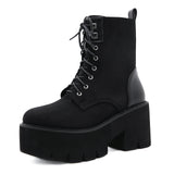 Zipper Martin Boots Thick-Bottomed Front With British Wind Korean Version Of Women's Goosebic Panel Explosive Shoes High Quality Shoes