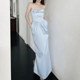 Densate Thoracic Fish Bone Long Dress 2024 New Sweet Engagement Birthday Dress