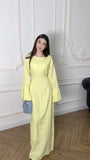 French Small Temperament Summer Solid Color Small Fresh High-End Feel Waist Dress