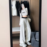 Popular Thin Pants Autumn New Color Trousers Women Loose Thin Leisure Loose Loose Trousers DJPT