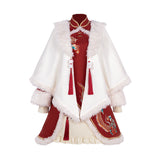 Design Songlong Chun Hanfu Women's Chinese Style Improvement Han Element Coat Dress Set 8993