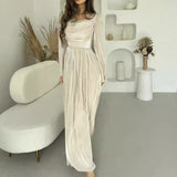 Spring Women's Dress Style Folded Temperament High-Waisted Skirt Woman HZ0628