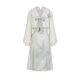 Design Lanting Sequence Chinese Wind Han Elements Daily Coat Dress Set Autumn And Winter 6708