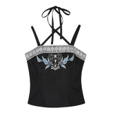 Pavilion Original Design Silver Bell Hanfu Women's Chinese Style Improvement Han Element Blouse Sling Half-Skirt Set 9262