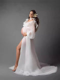 Women's Chiffon Strapped Dress Under The Fork Pregnant Photo Photography Mop 1253 Maternity