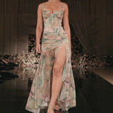 New Fashion Babes Print Sexy Vacation Casual Dress HZ0628