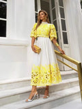 2025 New Australian Niche Short-Sleeved Top With Waist-Scuffed Long Dress Fashion Suit Woman