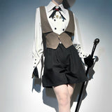 Teased Original Narrative Poem Lolita Cloak Maar Shirt Shorts Daily Set 7184