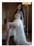 High-End Evening Dress Super Fairy High-End Light Luxury Small Host Temperament Famous People Go Out To Welcome The Yarn Dress