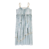 Design Haiyan Girl Chinese Style Improvement Han Element Women's Shawl Sling Skirt Set 7131