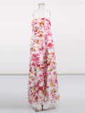 French Style Braid Dress 2025 New Female Summer Ears Folded Splicing Lotus Leaves Side Swing Dress