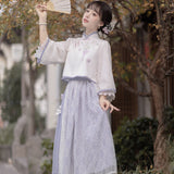 Design Widgush Chinese Style To Improve The Daily Hanfu Women's Elemental Dress Half Dress Spring And Autumn 8521