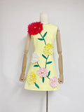 Dress Dress 2025 Summer Fashion Trend Design Three-Dimensional Flower Embroidery Vest Skirt