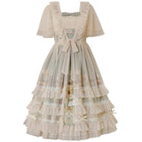 Design Sunflower Story Jsk Sling Skirt Everyday Cute Lolita Sweet Skirt 6199