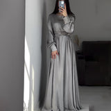 Women's Autumn Round Neckline Thigh Dress High-Rise Strap Dress Dress Dress Women