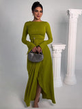 Women's Clothing 2025 Spring New Long Dress Temperament Dingy Banquet Long Dress