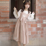 Design Little Sheep Lolita Sling Skirt Lolita Dress Temperament Sweet Three-Piece Set 6444