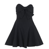 Autumn 2025 New Temperament Sexy Body-Body Butterfly Brae Short Dress Woman DJPT