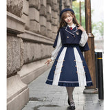Design New Carrier Pigeon College Lolita College Wind Lolita Margarlet Four-Piece Set 6328