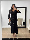2024 Long-Sleeved Dress With Slim Skinny Knitted Long-Sleeved Dress