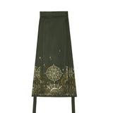 Mysterious Magic Chinese Style Improve The Chinese Element Of Women's Short-Sleeved Top Dress Dress Set 9065