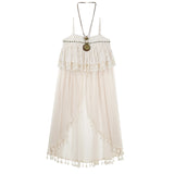 Pavilion Original Leisure Moment Lolita Girl Lolita Half Skirt Sling Skirt Cute Sweet Suit 7240