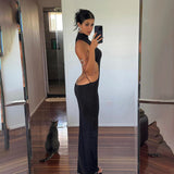 Sexy Bareback Bow Dress Woman 2025 Summer New Temperament Hottie Dress DJPT