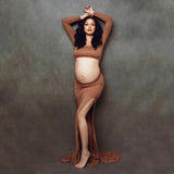 Women Cotton Dress Dress Pregnant Women Photo Full Cotton Drag Skirt Maternity