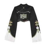 Design Kung Fu Rolling Chinese Style Improve The Chinese Elements Of The Women's Coat Dress Dress Set 6663