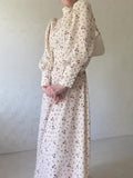 Spring Gentle Wind Loose With Broken Flower Dress Monsoon Long Sleeve Long Dress