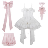 Jam Sauce Original Butterfly Ribbon Lolita Neck Dress Skirt Shorts Set 7268
