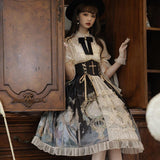 Design Butterfly Clock Op Lolita Sling Skirt Everyday Cute Lorita Sweet Skirt 6616