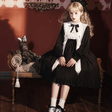 Design Hyol Cross Lolita Lolita Sweet Long-Sleeved Lolita Dress 6716