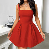Sling Belt A Swinging Back Bow Dress Women In The New Temperament Skirt DJPT