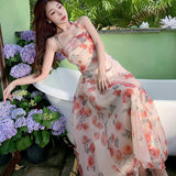 Hanging Neck Dress Summer New High-End Sexy Desex Vacation Photo Fairy Dress