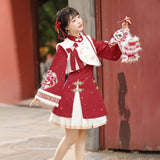 Tour Dragon Hechun Chinese Style Improvement Han Element Female Vest Dress Skirt Dress Dress 6962