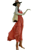 Bo Oat Hanging Dress Xinjiang Tourism Wearing Retro Dress Holiday Dress Woman Summer