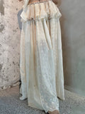 Version Of French Retro Embroidery Embroidered Silk Flax Temperament White Dress Temperament High-End Niche Set