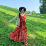 Bo Oat Hanging Dress Xinjiang Tourism Wearing Retro Dress Holiday Dress Woman Summer