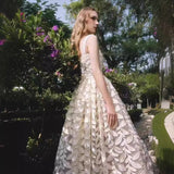 2025 Three-Dimensional Leaf Embroidery Dress 2024 Sling Dress Skirt