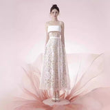 Dress Dress Watery Lace White Sling Dress